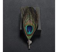 HCMA Classico Piuma di Pavone Spilla Sciarpa Fibbia Spille e Spille Gioielli Ponte Abito da Sposa Accessori da Uomo