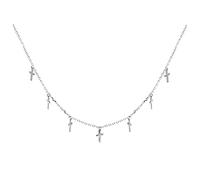 HCMA Collane con Nappe semplici in Argento a Sette croci per Le Donne collane Girocollo Sottili