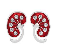 HCMA Rene Rosso Cristallo Smalto Pin Rene Pin Regalo Medico Medico Infermiera Spille Color Oro Argento Gioielli alla Moda Accessori Donna