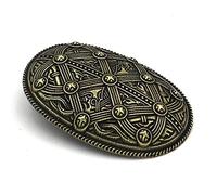 HCMA Spilla vichinga norrena Witchy Large Big Vintage Irish Knot Spille per Donna Uomo Wicca Witchcraft Witch Pin
