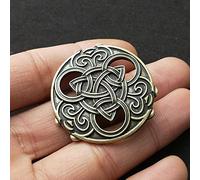 HCMA Spilla vichinga norrena Witchy Large Big Vintage Irish Knot Spille per Donna Uomo Wicca Witchcraft Witch Pin