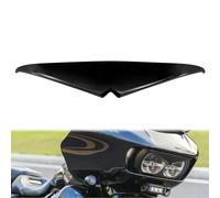 HCmotorku Adesivo per faro del motociclo per fari delle sopracciglia, palpebre per la punta superiore, copertura decorativa per Harley Road Glide 2015-2023, nero