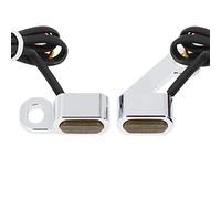 HCmotorku Moto LED Indicatore di direzione Luce di marcia Indicatore Anteriore Lampeggiante Mini Luci Fit per Harley Sportster Ferro 883 XL1200 Forty Eight 48 2004-2023 Fumo Lens