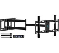 HCMOUNTING Supporto da parete per TV a braccio lungo per TV da 42 a 80 pollici, movimento completo con bracci articolati di estensione da 43", staffa girevole e inclinabile, supporta fino a 49,9 kg,