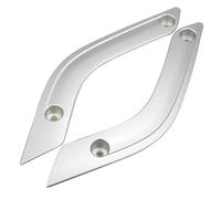 HCPAVEXT 1 Paio Coperture Per Maniglie Per Porte Interne Per Auto Per Jeep Per Wrangler JK 2011-2017 Maniglia Interna Per Auto(Argento)