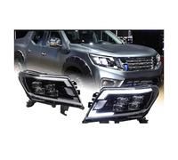 HCPAVEXT Gruppo Fari per N&issan per Navara NP300 2014 2015 2016 2017 2018 2019 2020 2021 Faro Auto Faro Auto DRL Segnale Dinamico Lente del Proiettore(1 Pair)