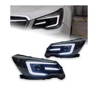 HCPAVEXT Gruppo Fari per Subaru per Forester 2013 2014 2015 2016 Faro Anteriore LED Angel Eye DRL Hid Bi Xenon(1 Pair)