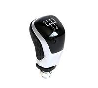 HCPAVEXT Leva Del Pomello Cambio In Plastica Nera Argento Da 12 Mm Per 5 E 6 Marce Per VW Per Golf Per Polo Per Bora Per Passat (Silver 5 Speed B)