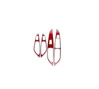 HCPAVEXT Per Seat Per Leon 2013-2020 LHD/RHD Pannello Regolatore Finestra Dell'auto Adesivo Per Rivestimento Interno Maniglia Interna Per Auto(LHD Red Carbon)