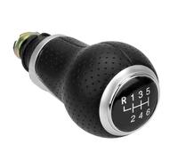 HCPAVEXT Pomello Del Cambio Per Seat Per Leon MK1 12 Mm 5/6 Marce Accessori Auto In Plastica ABS E Similpelle (Silver 6 gear)