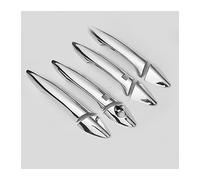 HCPCNDNMUB esterno Per HYUNDAI Per Elantra 2012 2013 2014 2015 2016 Nero Lucido Chrome Car Door Maniglia Copertura Trim Adesivi Styling Accessori(Silver 2 buttons)