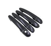 HCPCNDNMUB esterno Per Mazda 6 GH1 Per Atenza 2008 2009 2010 2011 2012 2013 Chrome Nero In Fibra Di Carbonio Copertura Maniglia Della Porta Car Trim(Handle No Button)