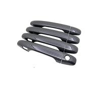 HCPCNDNMUB esterno Stile Di Sovrapposizione Dell'autoadesivo Del Rilievo Copertura Maniglia Dell'automobile In Fibra Di Carbonio Per Subaru Per Forester Per SJ 2013-2018(Keyless entry)