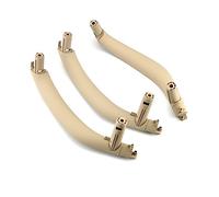 HCPCNDNMUB Maniglia interna Nero Beige Sinistra Destra 3 Pz/set Auto Porte Interne Maniglia Pull Trim Copertura Per BMW x5 X6 F15 F16 2014 2015 2016 2017 2018(3Pcs RHD-Oyster)