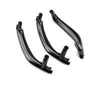 HCPCNDNMUB Maniglia interna Nero Beige Sinistra Destra 3 Pz/set Auto Porte Interne Maniglia Pull Trim Copertura Per BMW x5 X6 F15 F16 2014 2015 2016 2017 2018(3Pcs RHD-Carbon)