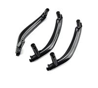 HCPCNDNMUB Maniglia interna Nero Beige Sinistra Destra 3 Pz/set Auto Porte Interne Maniglia Pull Trim Copertura Per BMW x5 X6 F15 F16 2014 2015 2016 2017 2018(3Pcs LHD-Carbon)