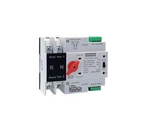 HCQ5-125 Selettori elettrici a trasferimento automatico monofase ATS 220V su guida Din a doppia alimentazione Ininterrotto 2P 63A100A 125A Protettori di dispersione a terra (Color : 80A, Size : 2)