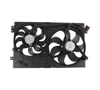 HCQAO Ventola di raffreddamento del radiatore compatibile con VW Clasico/Jetta/Golf 1999-2014 1J0959455M 1J0121206D cuscinetti a doppia sfera, vestibilità esatta