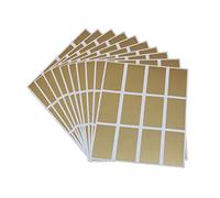 HCRXVV 120 biglietti da grattare, da scrivere, 42 x 23 mm, colore oro, adesivi da grattare, per gravidanza, annunciare il vostro diventerà nonna e nonno