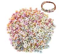 HCRXVV Fiori artificiali, 120 pezzi, come vera margherita, mini fiori artificiali, in seta, per decorazione per capelli, decorazione per matrimoni, decorazione per il fai da te