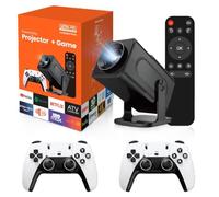 HCS350 Pro Android 11 Proiettore da gioco 64 GB TF Card Wireless Gaming Controller Dual WIFI1920*1080P Home Theater Proiettore portatile (bianco) (nero)