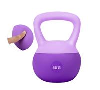 HCT STYLE Kettlebell Morbido in Gomma - 6 kg, Peso da Allenamento Sicuro per Casa e Palestra, Maniglia Antiscivolo, Ideale per Fitness, Forza e Tonificazione