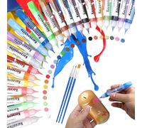 Hcunbsu Set di 24 pastelli a cera per candele, pastelli da 10 ml, set per dipingere e creare (24 colori-A)