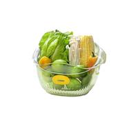 Hcusvcop Ciotola da banco per frutta, Piatto for la frutta, bacinella for lavare le verdure, cestino di drenaggio, grazioso utensile for il riso in soggiorno, filtro di stoccaggio