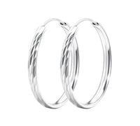 Hcvone Orecchini Donna Argento 925 Leggero Orecchini 30mm/40mm/50mm/60mm/70mm Orecchini a Cerchio Grandi Idee Regalo Natale Compleanno Donna (Rombo Obliquo, 30mm)
