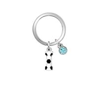 Hcvone Portachiavi Calcio - Regalo Iniziale Per Donna, Ragazza, Ragazzo, Bambini - Idee Festa Party Bomboniere Regali di Natale Compleanno (I)