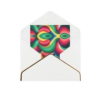 HCVXBSA Biglietti bianchi colorati per morfologia biologica con buste per tutte le occasioni, nota scintillante di alta qualità per compleanno, Natale, matrimonio, 10,2 x 15,2 cm, bianco