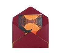 HCVXBSA Biglietti vuoti con buste, con primo piano di corvo, volando sopra il tramonto, per tutte le occasioni, per compleanni, Natale, matrimoni, 10,2 x 15,2 cm