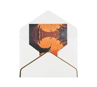 HCVXBSA Biglietti vuoti con buste, con primo piano di corvo, volando sopra il tramonto, per tutte le occasioni, per compleanni, Natale, matrimoni, 10,2 x 15,2 cm