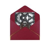 HCVXBSA Biglietti vuoti con buste, per tutte le occasioni, con sfondo infernale, per compleanno, Natale, matrimonio, 10,2 x 15,2 cm