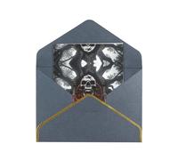 HCVXBSA Biglietti vuoti con buste, per tutte le occasioni, con sfondo infernale, per compleanno, Natale, matrimonio, 10,2 x 15,2 cm