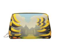 HCVXBSA Borsa per il trucco da donna Toiletrie Showe Brush Cura della pelle Organizer da viaggio Borsa Me Grande borsa per il trucco AccessoriesThe path leading to the sky, bianco, taglia unica