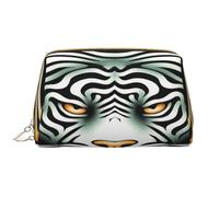 HCVXBSA Borsa per il trucco da donna Toiletrie Showe Brush Cura della pelle Organizzatore da viaggio Borsa Me Grande Borsa per il trucco AccessoriesSacred Tiger, bianco, Taglia unica