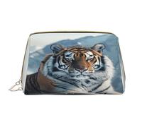 HCVXBSA Borsa per il trucco da donna Toiletrie Showe Brush Cura della pelle Organizzatore da viaggio Borsa Me Grande borsa per il trucco AccessoriesA tigre fredda come ghiaccio, bianco, Taglia unica