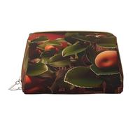 HCVXBSA Borsa per il trucco Donne Toiletrie Showe Pennello Cura della Pelle Organizzatore di Viaggio Borsa Me Grande Trucco Borsa AccessoriNel castello, ci sono alberi di mele, bianco, Taglia unica