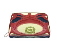 HCVXBSA Borsa per il trucco Donne Toiletrie Showe Pennello Cura della Pelle Organizzatore di Viaggio Borsa Me Grande Borsa Trucco AccessoriesArchitettura psichedelica, archi, bianco, Taglia unica