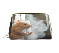 HCVXBSA Borsa per il trucco Donne Toiletrie Showe Pennello Cura della Pelle Organizzatore di Viaggio Borsa Me Grande Trucco Borsa AccessoriesSmoke simulazione mouse, bianco, Taglia unica