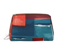 HCVXBSA Borsa per il trucco Donne Toiletrie Showe Pennello Cura della Pelle Organizzatore di Viaggio Borsa Me Grande Trucco Borsa AccessoriesAbstract aspetto dell'architettura, bianco, Taglia unica