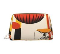 HCVXBSA Borsa per il trucco Donne Toiletrie Showe Pennello Cura della Pelle Organizzatore di Viaggio Borsa Me Grande Borsa Trucco AccessoriesLinen pittura a olio, bianco, Taglia unica