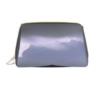 HCVXBSA Borsa per il trucco Donne Toiletrie Showe Pennello Cura della Pelle Organizzatore di Viaggio Borsa Me Grande Trucco Borsa AccessoriesCross dimensionale fulmine, bianco, Taglia unica
