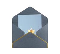 HCVXBSA Candyman, biglietti vuoti con buste, per tutte le occasioni, biglietto scintillante di alta qualità per compleanno, Natale, matrimonio, 10,2 x 15,2 cm, nero