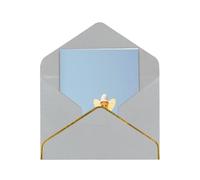 HCVXBSA Candyman, biglietti vuoti con buste per tutte le occasioni, nota scintillante di alta qualità per compleanno, Natale, matrimonio, 10,2 x 15,2 cm, grigio chiaro