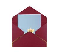HCVXBSA Candyman, biglietti vuoti con buste per tutte le occasioni, nota scintillante di alta qualità per compleanno, Natale, matrimonio, 10,2 x 15,2 cm, rosso scuro