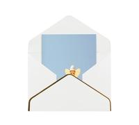 HCVXBSA Candyman, biglietti vuoti con buste per tutte le occasioni, nota scintillante di alta qualità per compleanno, Natale, matrimonio, 10,2 x 15,2 cm, bianco