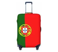 HCVXBSA Copertura elastica lavabile per valigia, con bandiera portoghese per valigie da 45-81 cm, accessori da viaggio, nero, X-Large
