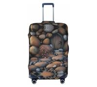 HCVXBSA Copertura elastica lavabile per valigia, Hobbit, copertura per bagagli da 45,7 a 81,7 cm, accessori da viaggio, nero, X-Large